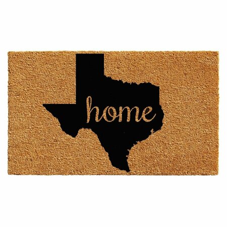 CONFIGURACION 24 x 36 in. Texas Rectangular Doormat Natural & Black CO3360821